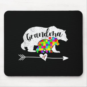 Autism Awareness Grandma Bear Support Autistic Adu Mouse Pad