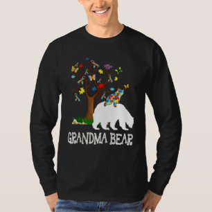 Autism Awareness Grandma Bear Support Autistic Adu T-Shirt