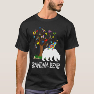 Autism Awareness Grandma Bear Support Autistic Adu T-Shirt