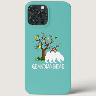 Autism Awareness Grandma Bear Support Autistic iPhone 13 Pro Max Case