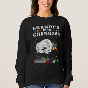 Autism Awareness Grandpa Grandson Best Friend for  Sweatshirt
