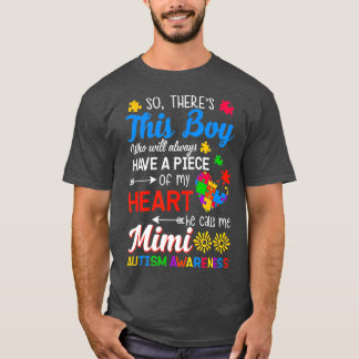 Autism Awareness Grandson Grandma Mimi Gift T-Shirt