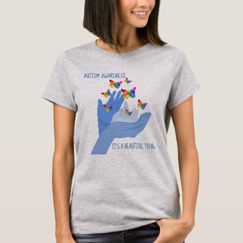 Autism Awareness Group Of Butterflies T_Shirt