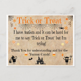 Autism Awareness Halloween Cards