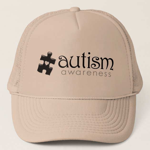 Khaki Autism Awareness Baseball Hats