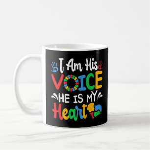 Autism Awareness He Is My Heart Colors Puzzle Piec Coffee Mug