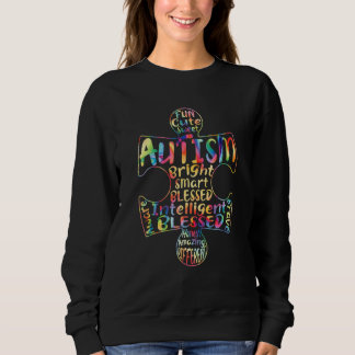 Autism Awareness Heart Blessed Men Women Kids Chil Sweatshirt