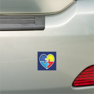 Autism Awareness heart Car Magnet