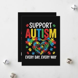 Autism awareness holiday card