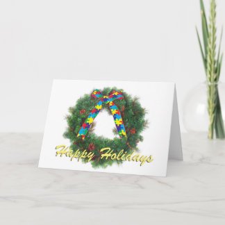 Autism Awareness Holiday Greeting Card