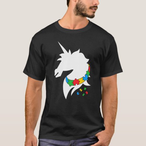 Autism Awareness Horse Color Puzzle Kindness Autis T_Shirt