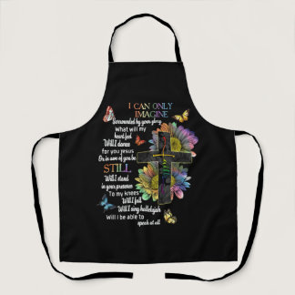 Autism Awareness I Can Only Imagine Jesus Faith Apron