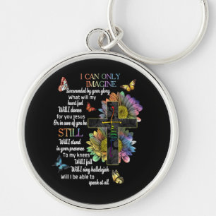 Autism Awareness I Can Only Imagine Jesus Faith Keychain