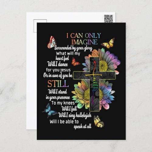 Autism Awareness I Can Only Imagine Jesus Faith Postcard
