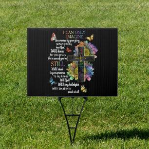 Autism Awareness I Can Only Imagine Jesus Faith Sign
