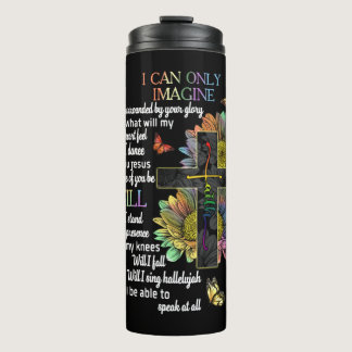 Autism Awareness I Can Only Imagine Jesus Faith Thermal Tumbler