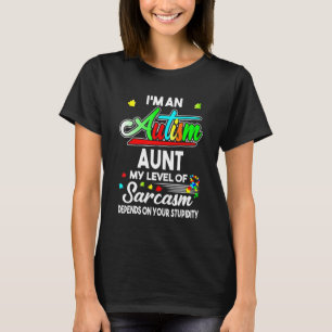 Autism Awareness I'm An Autism Aunt Shirt