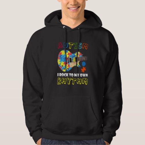 Autism Awareness In Rock To My Own Rhythm Guitar Hoodie