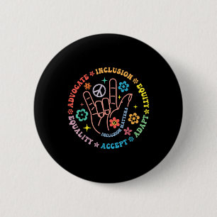 Autism Awareness Inclusion S Teacher Inspirational Button