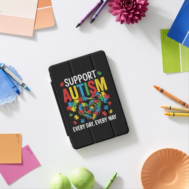 Autism awareness iPad mini cover (In Situ)