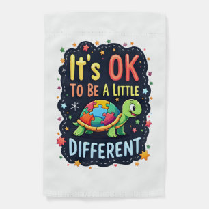 Autism Awareness It's Ok To Be A Little Different Garden Flag