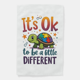 Autism Awareness It's Ok To Be A Little Different Garden Flag
