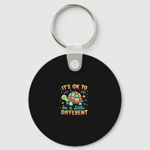 Autism Awareness It's Ok To Be A Little Different Keychain