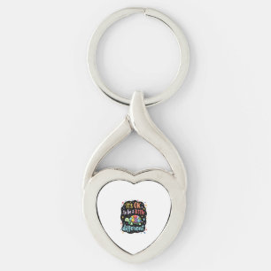 Autism Awareness It's Ok To Be A Little Different Keychain