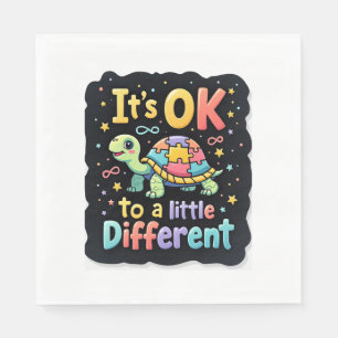 Autism Awareness It's Ok To Be A Little Different Napkins