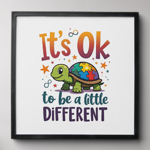Autism Awareness It's Ok To Be A Little Different Peel And Stick Photo Tile