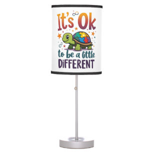 Autism Awareness It's Ok To Be A Little Different Table Lamp