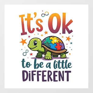 Autism Awareness It's Ok To Be A Little Different  Wall Decal