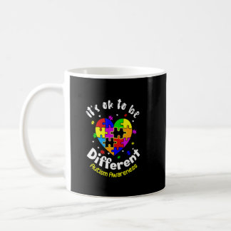 Autism Awareness It's Ok To Be Different Autistic  Coffee Mug
