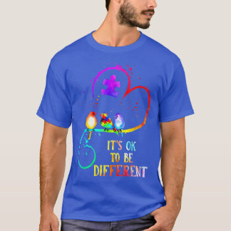 Autism Awareness Its OK To Be Different Love Puzzl T-Shirt