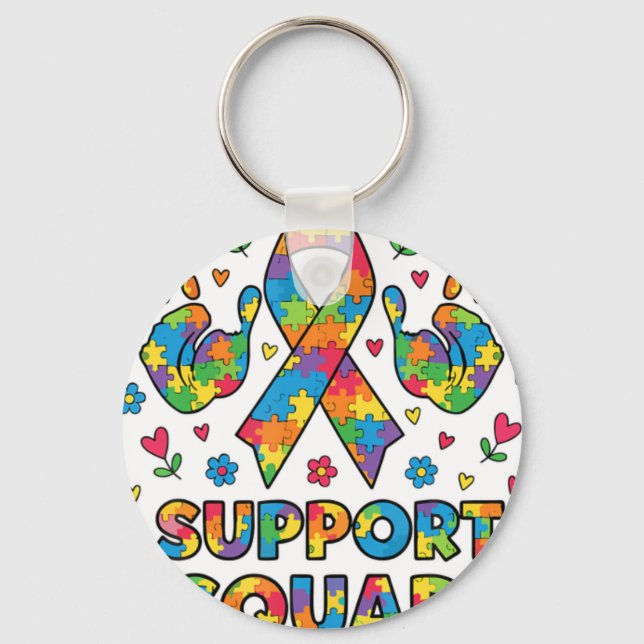 Autism Awareness Its Ok To Be Different Mo Keychain (Front)