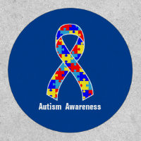 Autism Awareness Jigsaw Puzzle Ribbon
