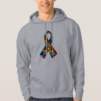 Autism Awareness Jigsaw Puzzle Ribbon Products Hoodie