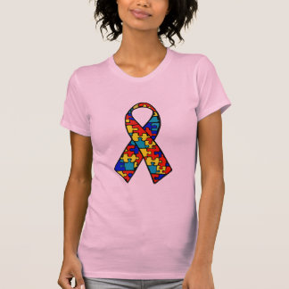 Autism Awareness Jigsaw Puzzle Ribbon Products T-Shirt