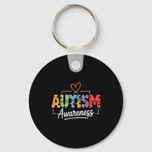 Autism awareness keychain