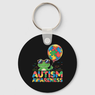 Autism awareness keychain