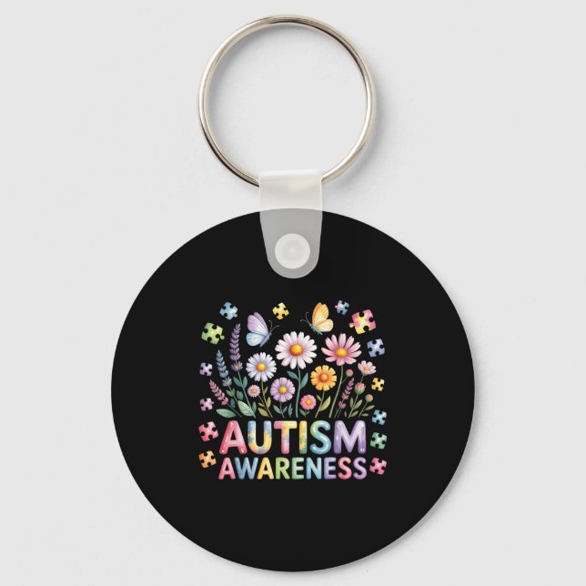 Autism awareness  keychain (Front)