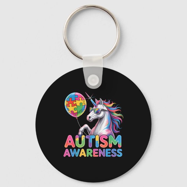 Autism awareness  keychain (Front)