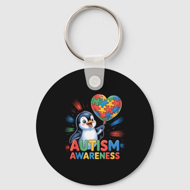 Autism awareness  keychain (Front)