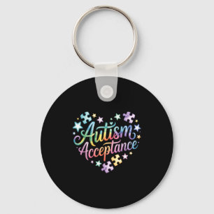 Autism awareness keychain