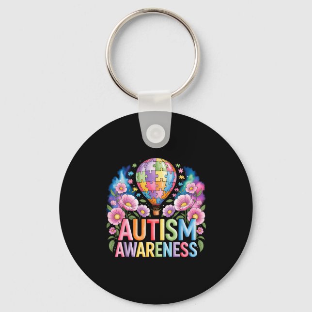 Autism awareness  keychain (Front)