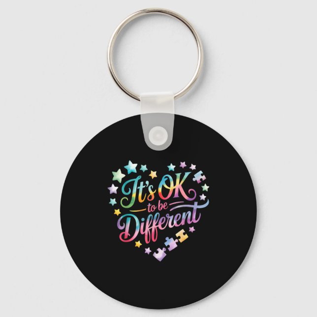 Autism awareness  keychain (Front)