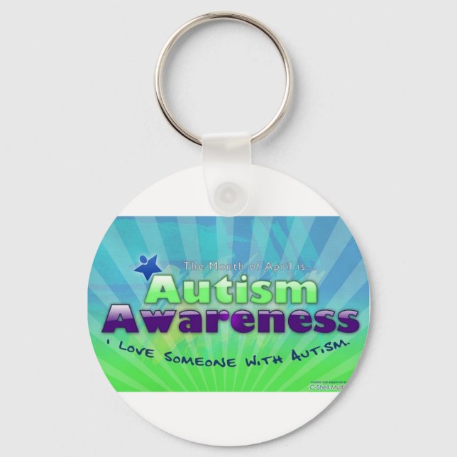 Autism Awareness Keychain (Front)