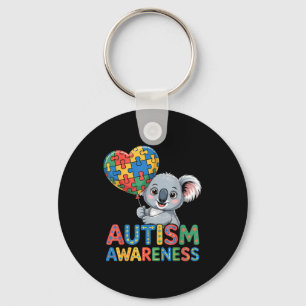Autism awareness keychain