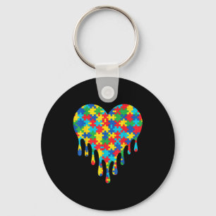 Autism awareness keychain