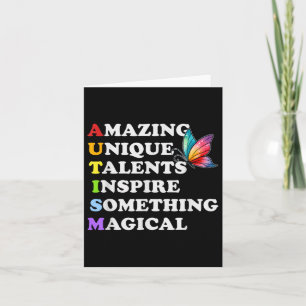 Autism Awareness Kids Adults Men Women Boys Girls  Card